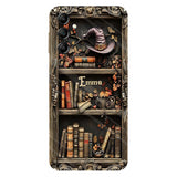 Hat And Books - Personalized Witch Full Print Phone Case