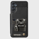 Serve And Protect - Personalized Police Officer Wallet Phone Case