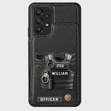 Serve And Protect - Personalized Police Officer Wallet Phone Case