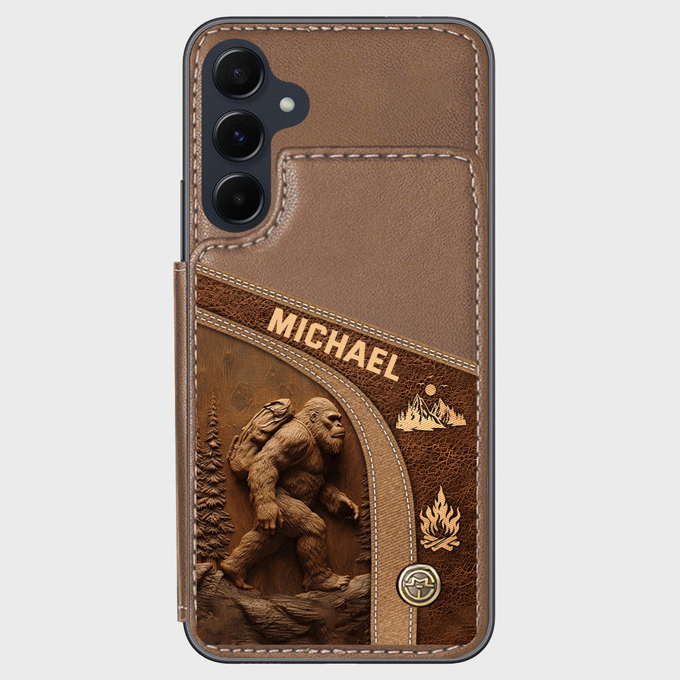 Sasquatch - Personalized Hiking Wallet Phone Case