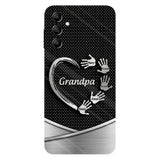 Grandpa Dad Kids Handprints - Personalized Father Full Print Phone Case