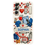 Nurses Are The Heart Of Healthcare - Personalized Nurse Full Print Phone Case