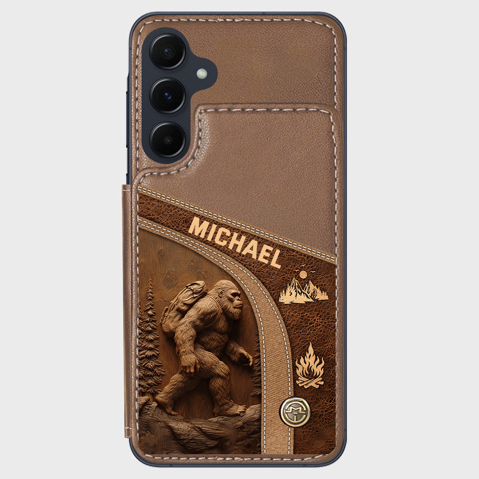Sasquatch - Personalized Hiking Wallet Phone Case