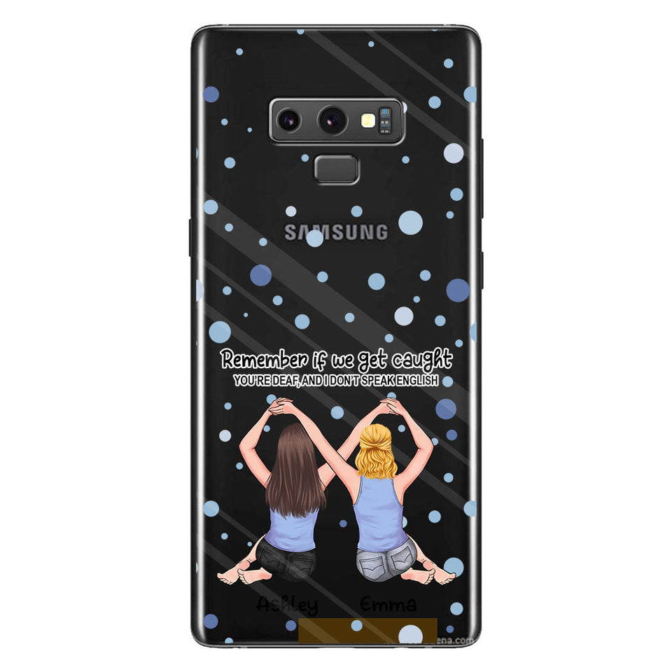 Bestie Forever - Bestie gift for sister - Personalized Clear Phone Case