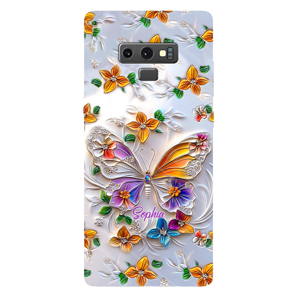 Stunning Butterfly Bee Dragonfly - Personalized Butterfly Full Print Phone Case