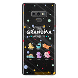 This Grandma Belongs To - Gift for grandma, aunt, uncle, grandpa, mom, dad - Personalized Clear Phone Case