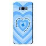 Coque de téléphone « J'aime quelqu'un qui a de l'autisme »