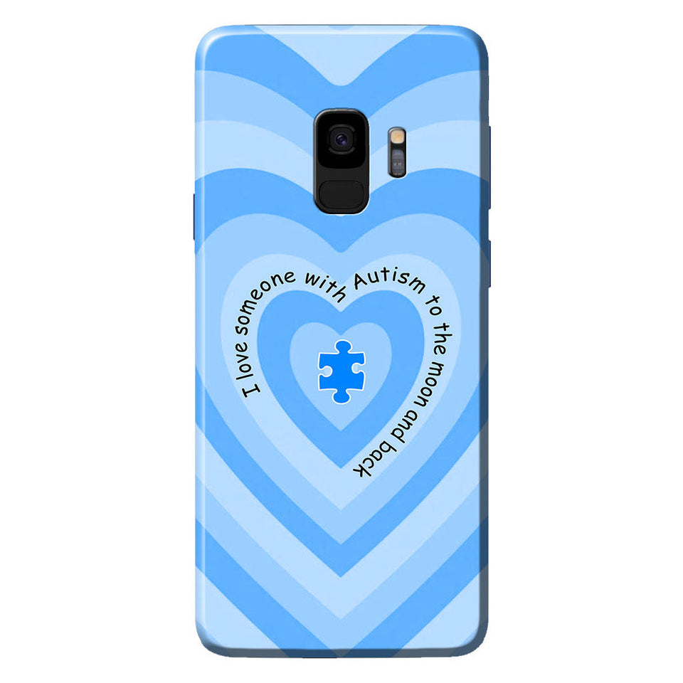 Coque de téléphone « J'aime quelqu'un qui a de l'autisme »