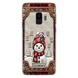 Grandma Snowman Christmas - Personalized Grandma Phone Case