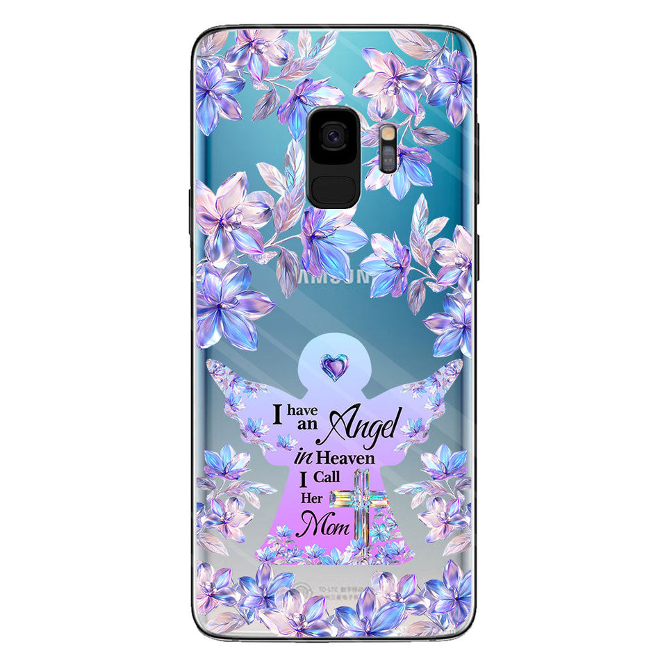 Angel In Heaven - Personalized Memorial Clear Phone Case