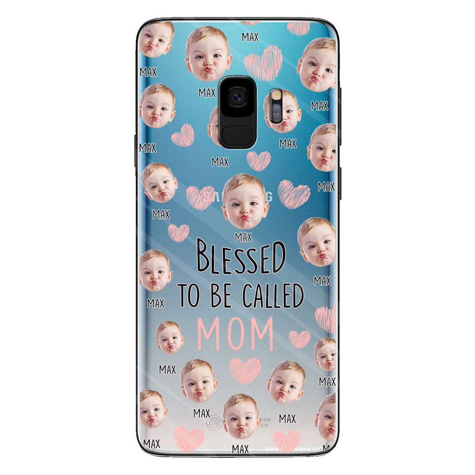Blessed To Be Called Mom - Personalized Mother Clear Phone Case