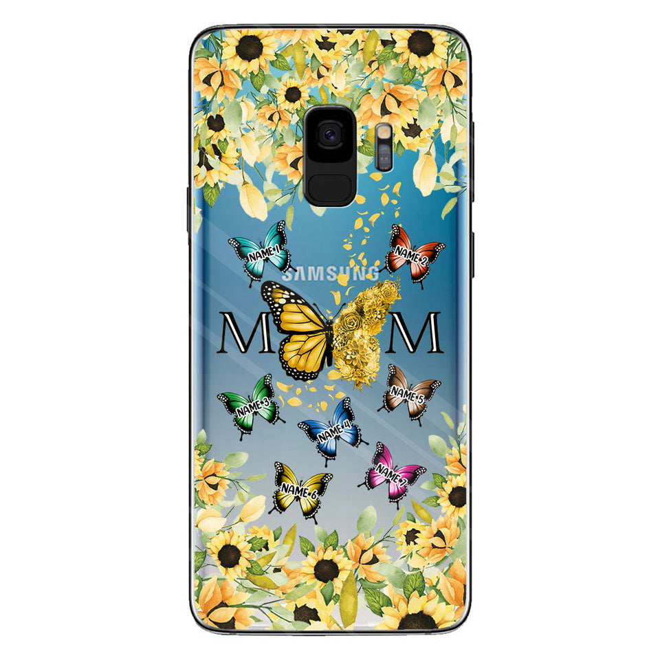 We Love You - Personalized Mother Clear Phone Case