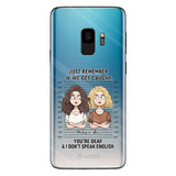 If We Get Caught Partners In Crime - Personalized Bestie Clear Phone Case
