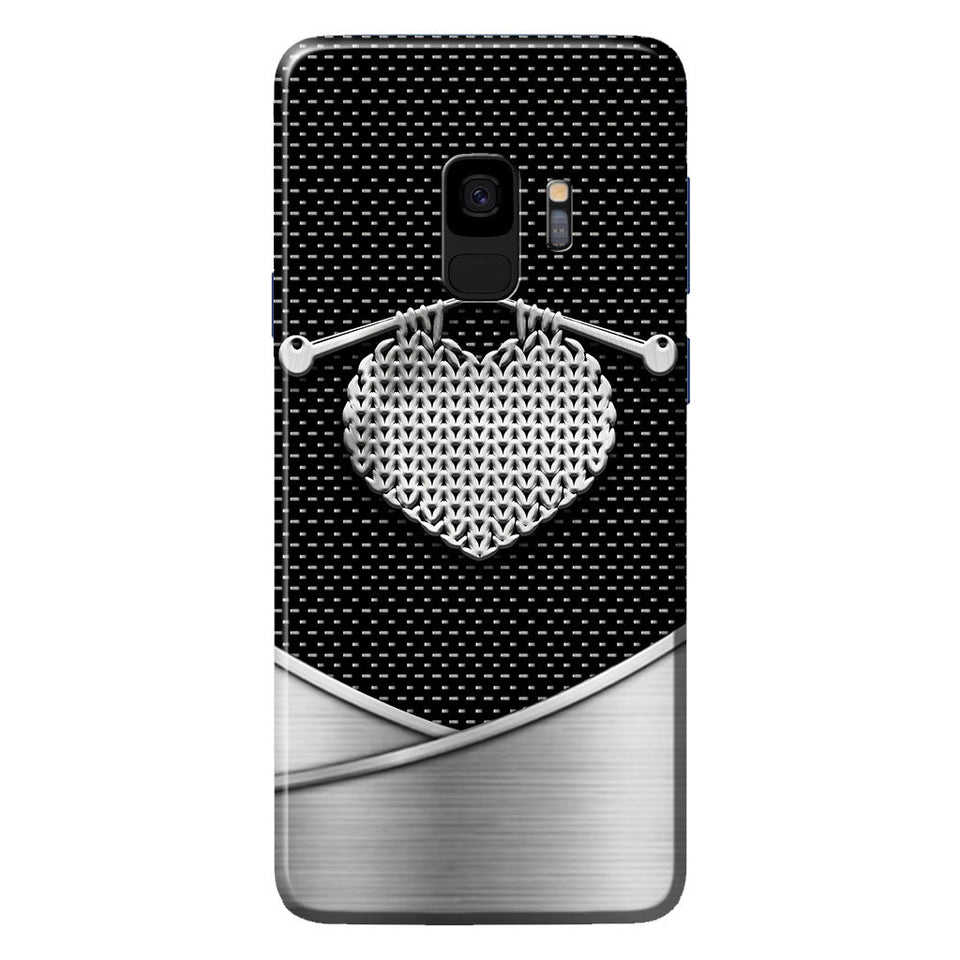 Knit Metal Pattern Print Phone Case 062021