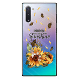 Nana You Are My Sunshine - Personalized Grandma Clear Phone Case