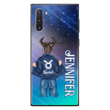 Zodiac Denim Girl - Personalized Horoscope Clear Phone Case