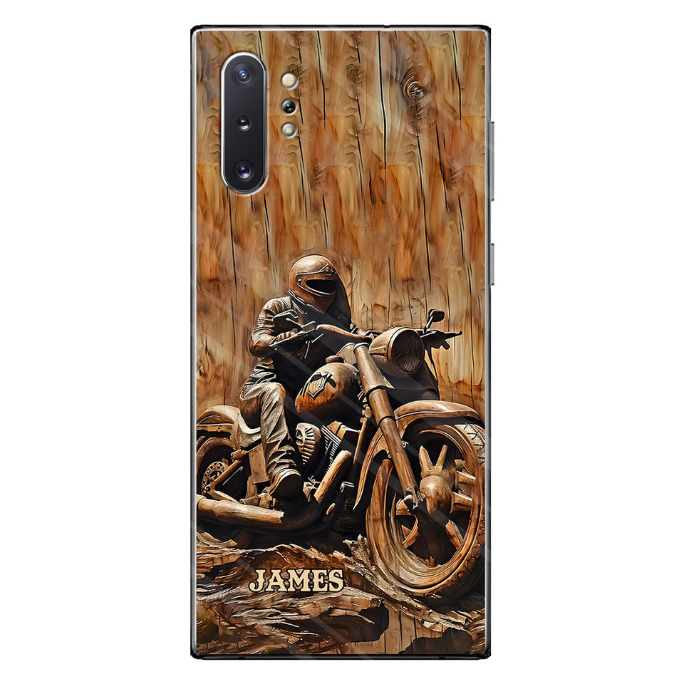 Never Underestimate An Old Man With A Motorcycle - Personalized Biker Phone Case