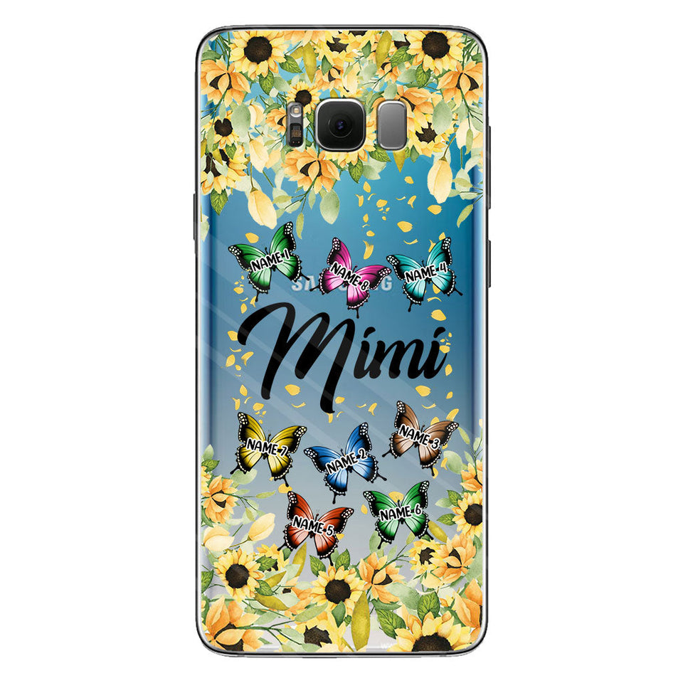 We Love You - Personalized Grandma Clear Phone Case