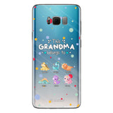This Grandma Belongs To - Gift for grandma, aunt, uncle, grandpa, mom, dad - Personalized Clear Phone Case