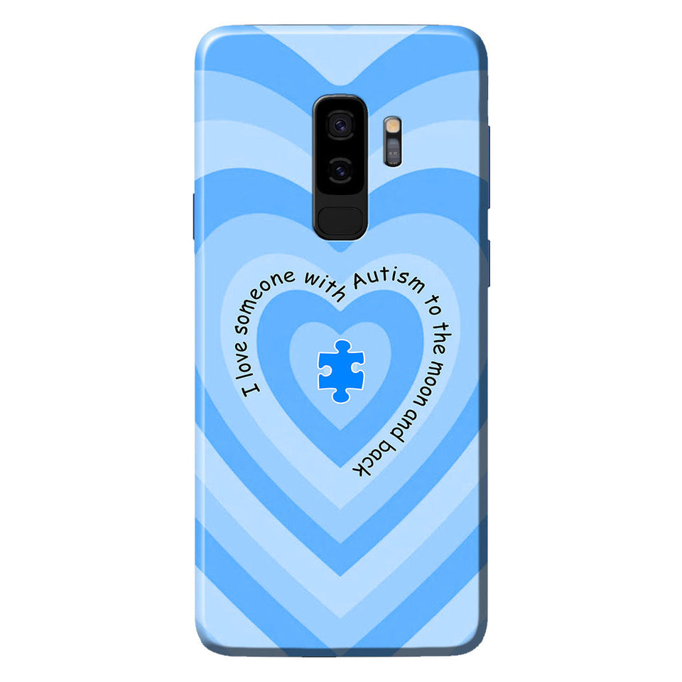 Coque de téléphone « J'aime quelqu'un qui a de l'autisme »