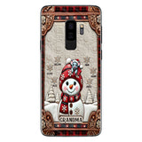 Grandma Snowman Christmas - Personalized Grandma Phone Case