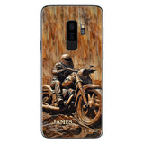 Never Underestimate An Old Man With A Motorcycle - Personalized Biker Phone Case