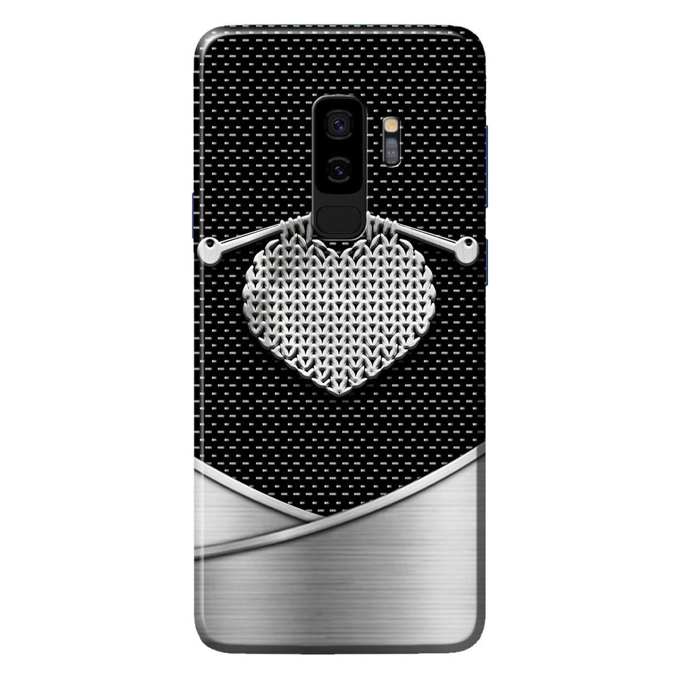 Knit Metal Pattern Print Phone Case 062021