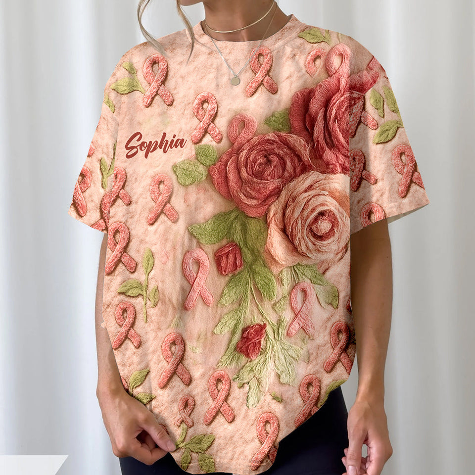 Breast Cancer Awareness - Personalized Breast Cancer Awareness All Over Shirt