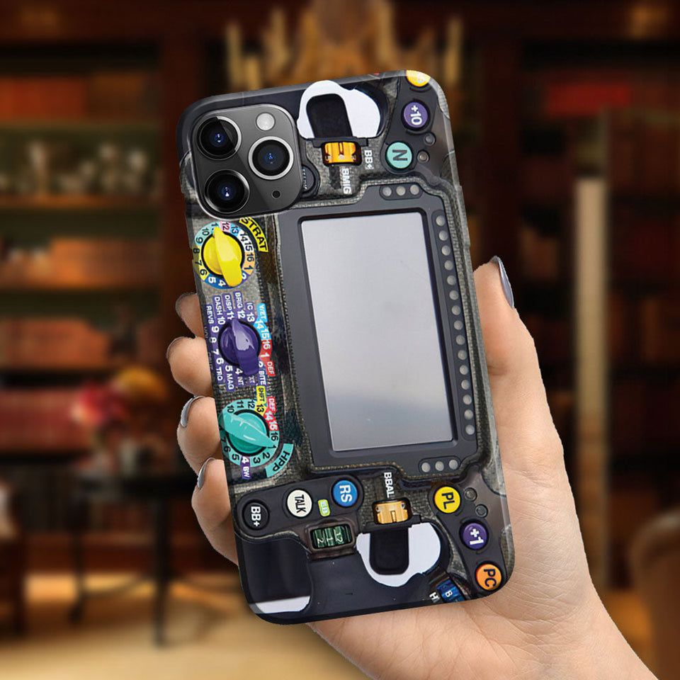 Steering Wheel - Racing 3D Pattern Print Phone Case