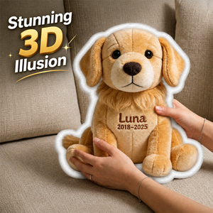 Custom From Any Photo - Personalized Dog Faux Fur Shaped Pillow