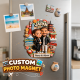 Couple Travel Memories - Personalized Travelling Magnet