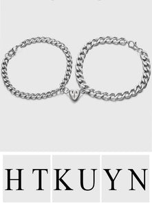Any Name - Personalized Couple Engraved Magnetic Bracelet