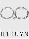 Any Name - Personalized Couple Engraved Magnetic Bracelet