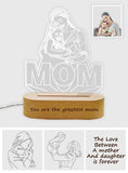 You Are The Greatest Mom - Personalized Mother Mom Line Art Lamp
