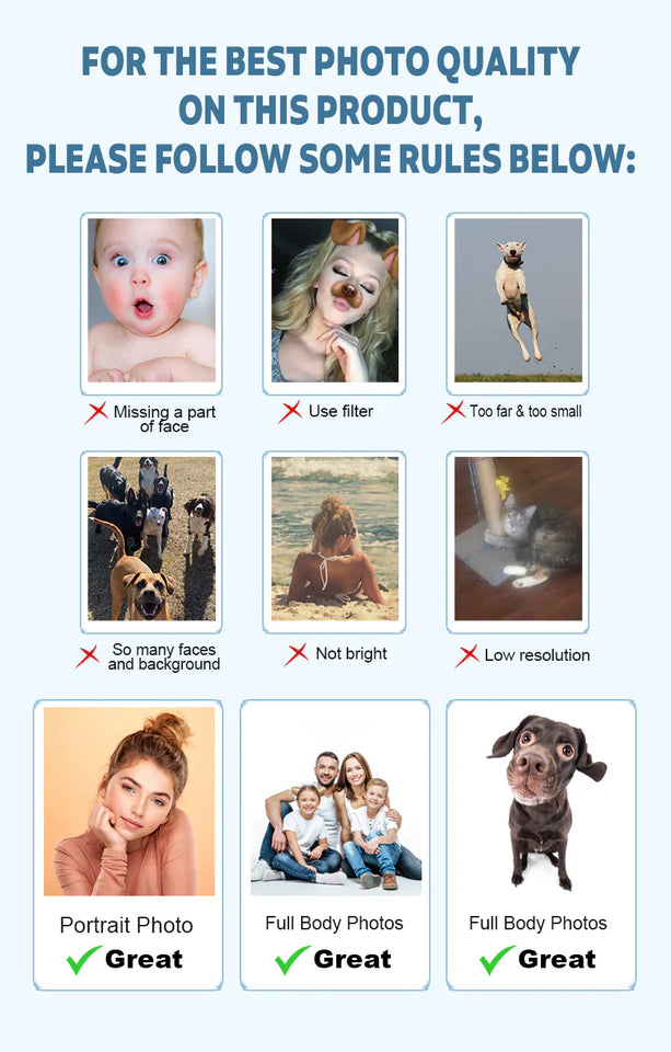 In Loving Memory Any Photo - Personalized Memorial Decal Die Cut