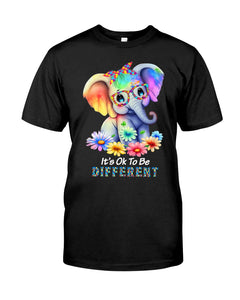 T-shirt et sweat à capuche « C’est normal d’être différent » (sensibilisation à l’autisme) 0523