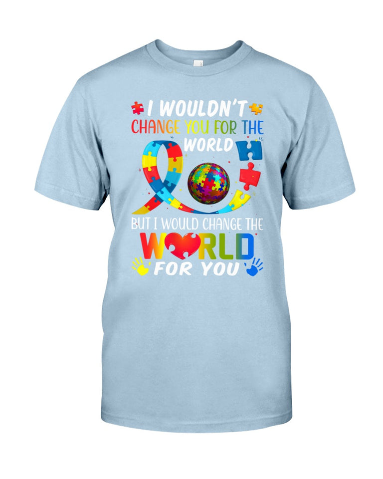 Je changerais le monde pour toi - T-shirt et sweat à capuche de sensibilisation à l'autisme 0921