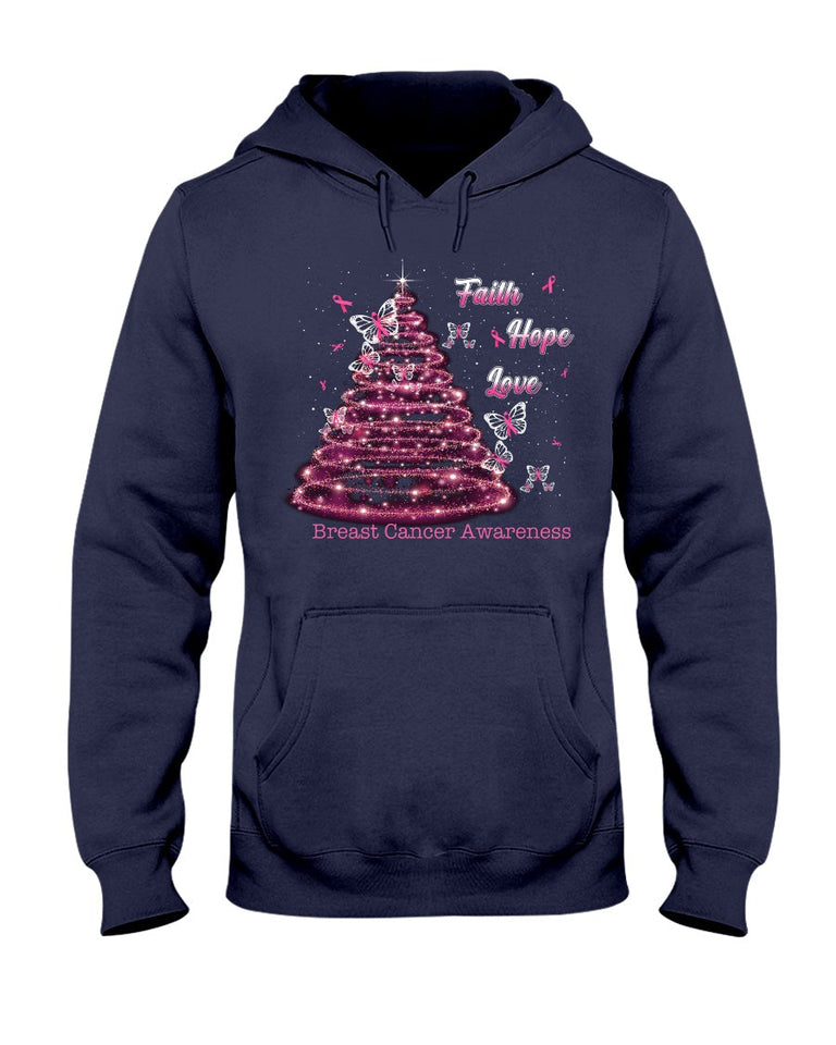 Foi, Espoir, Amour - T-shirt et sweat à capuche de sensibilisation au cancer du sein 0822