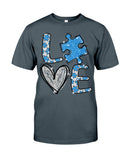 T-shirt et sweat-shirt « Love Autism » (Sensibilisation à l’autisme) - 0520