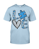 T-shirt et sweat-shirt « Love Autism » (Sensibilisation à l’autisme) - 0520