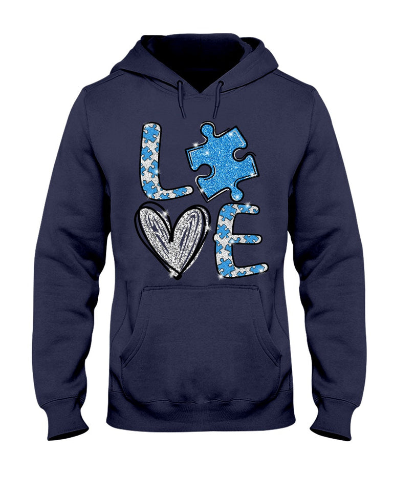 T-shirt et sweat-shirt « Love Autism » (Sensibilisation à l’autisme) - 0520