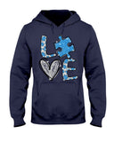 T-shirt et sweat-shirt « Love Autism » (Sensibilisation à l’autisme) - 0520