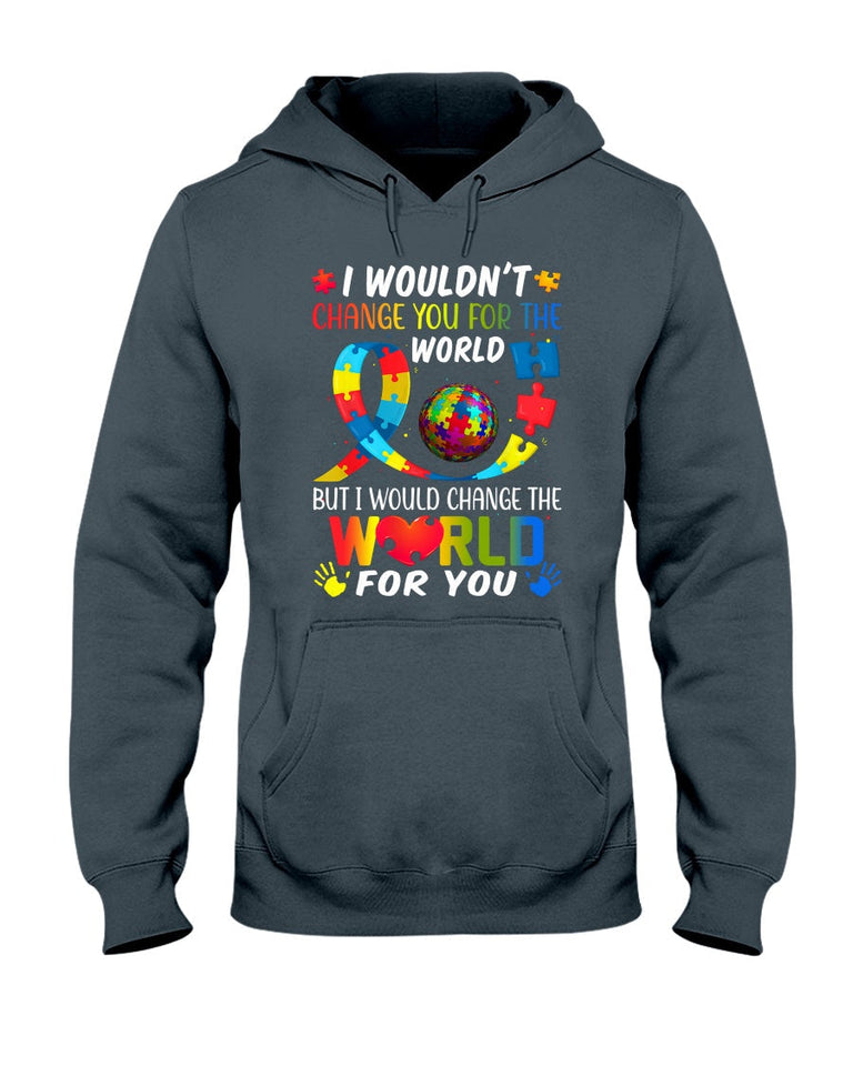 Je changerais le monde pour toi - T-shirt et sweat à capuche de sensibilisation à l'autisme 0921