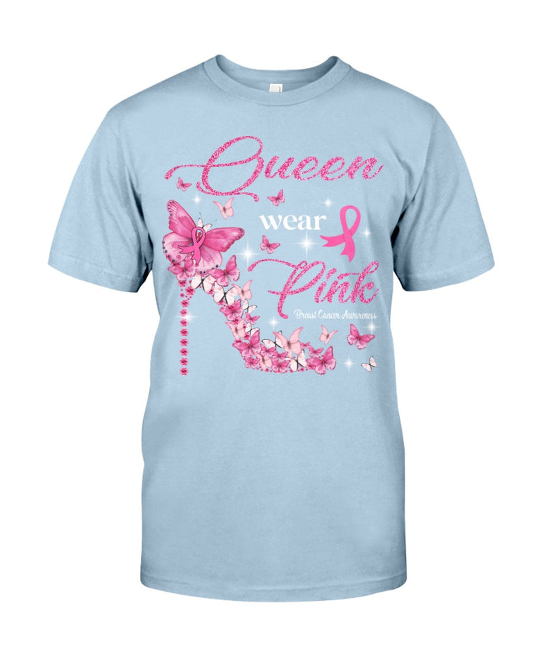 Queen Wear Pink - T-shirt et sweat à capuche de sensibilisation au cancer du sein 0822