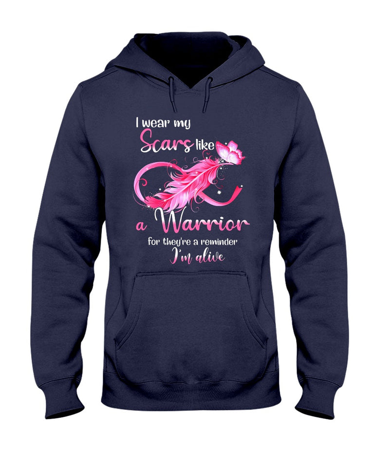 Je porte du rose pour la lutte contre le cancer du sein - T-shirt et sweat à capuche de sensibilisation au cancer du sein 0822