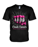 Écrasez le cancer - T-shirt et sweat à capuche de sensibilisation au cancer du sein 0822