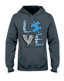 T-shirt et sweat-shirt « Love Autism » (Sensibilisation à l’autisme) - 0520