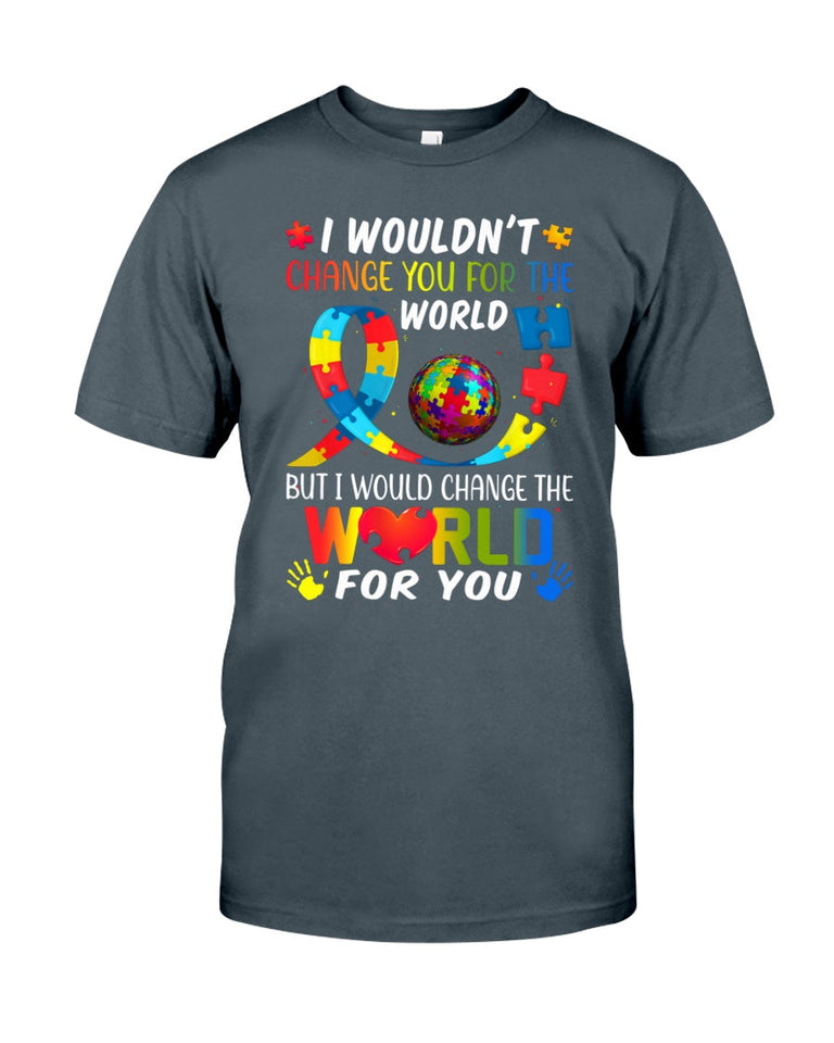 Je changerais le monde pour toi - T-shirt et sweat à capuche de sensibilisation à l'autisme 0921