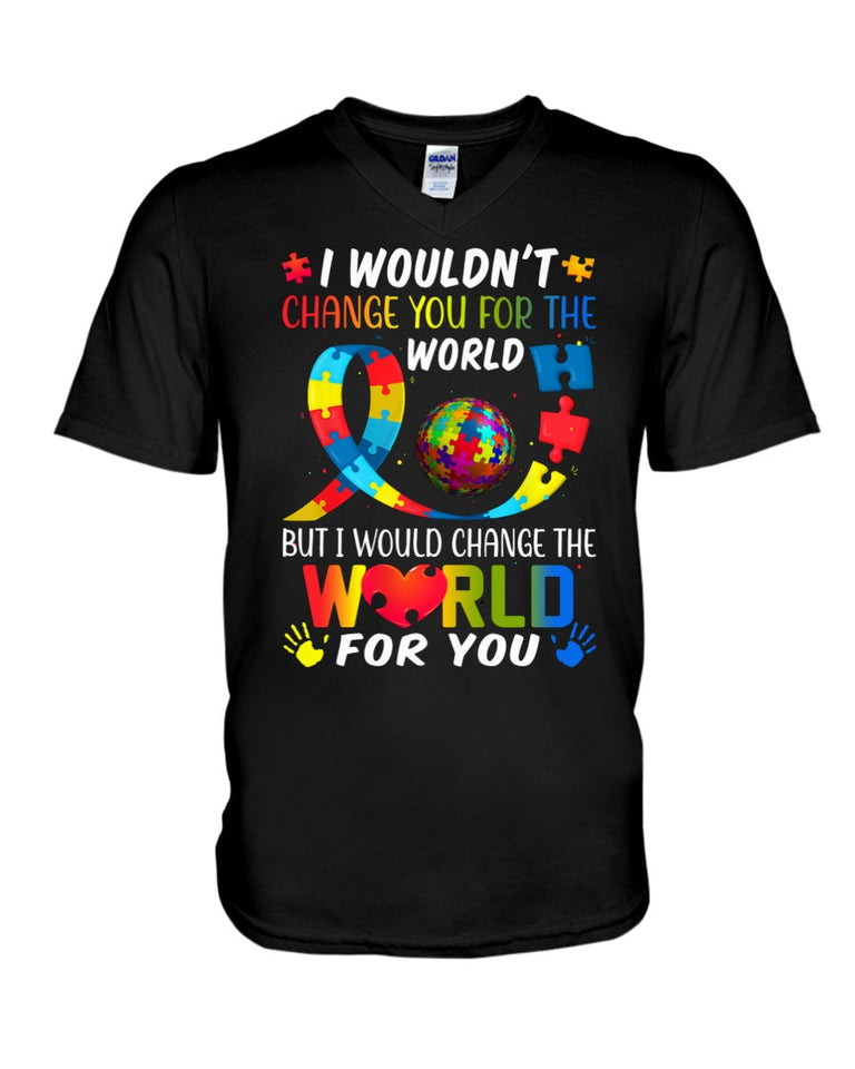 Je changerais le monde pour toi - T-shirt et sweat à capuche de sensibilisation à l'autisme 0921
