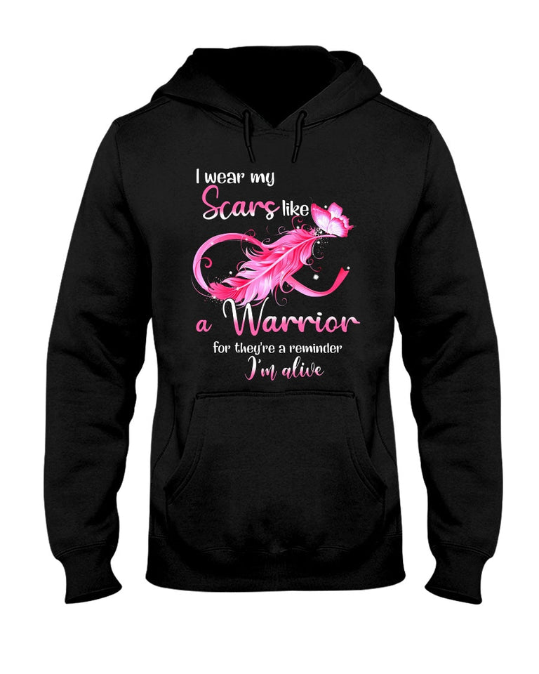 Je porte du rose pour la lutte contre le cancer du sein - T-shirt et sweat à capuche de sensibilisation au cancer du sein 0822